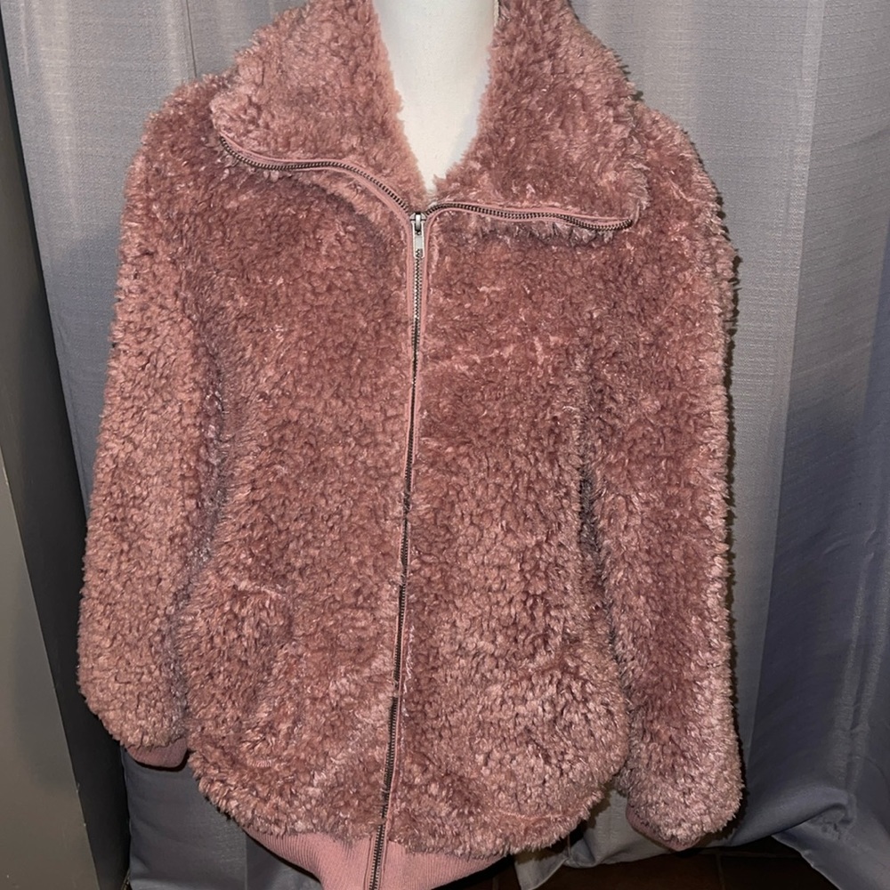 New BB Dakota Faux Fur Coat Size Large Women